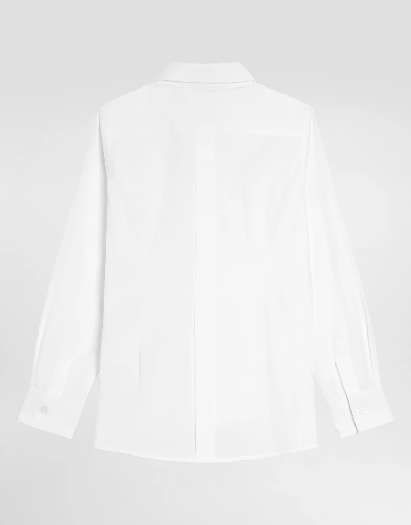 Poplin shirt with DG embroidery