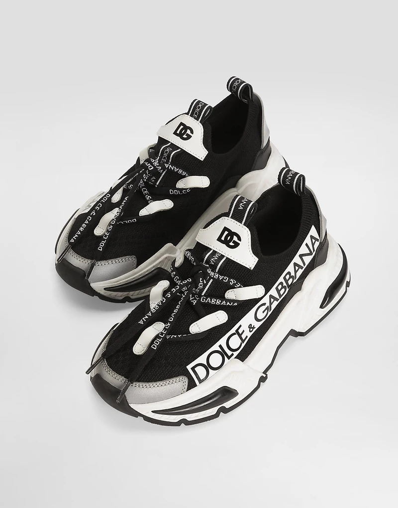 Knit Airmaster sneakers with Dolce&Gabbana logo