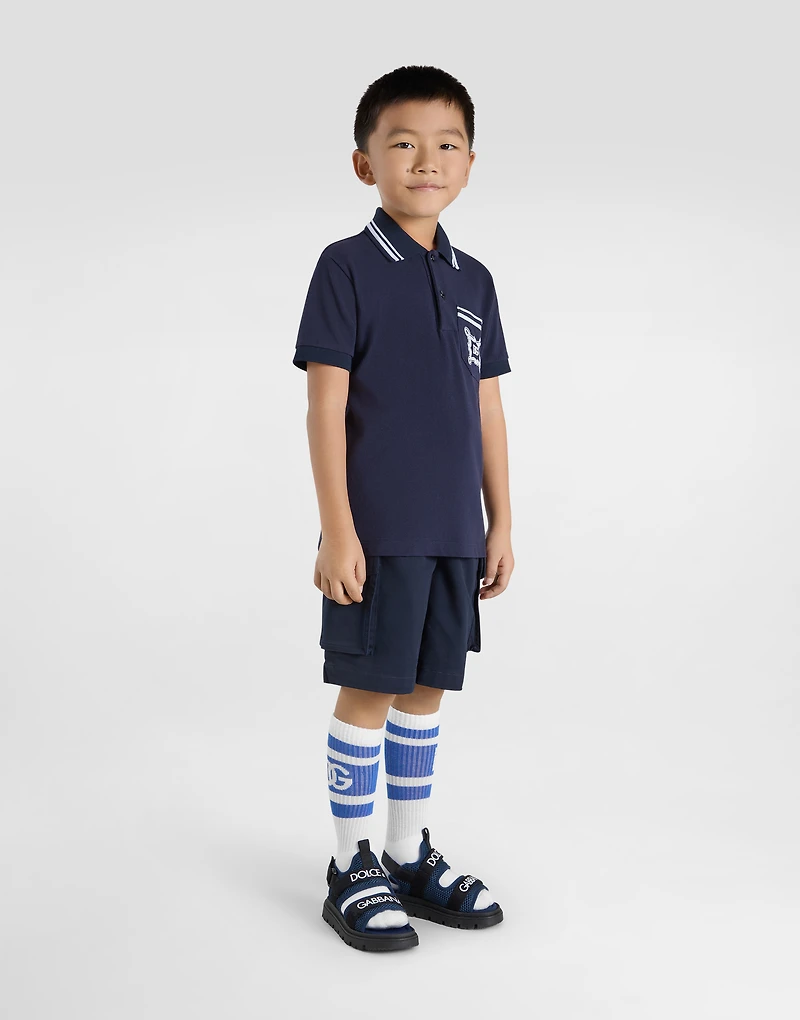 Piqué polo-shirt with DG logo