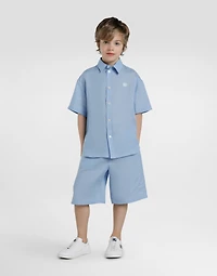 Linen canvas bermuda shorts