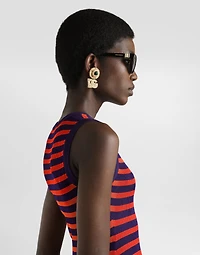 Ribbedbed viscose tank top dress