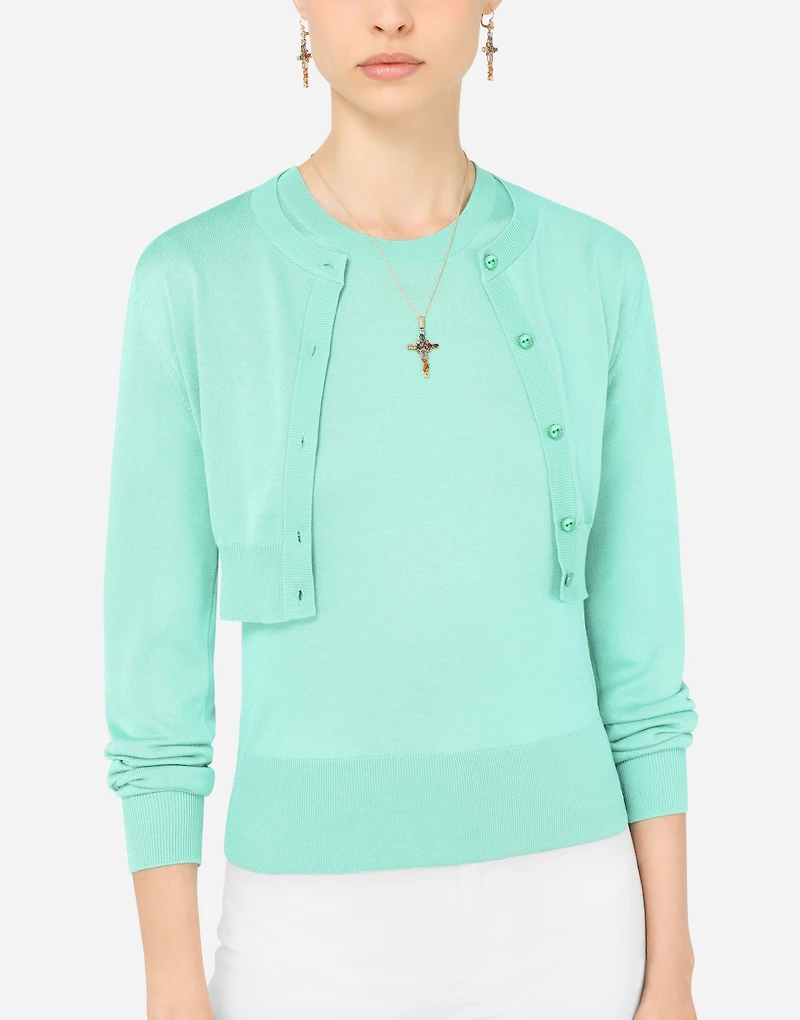 Rainbow Pendant
 18-carat yellow gold and multicolored gems