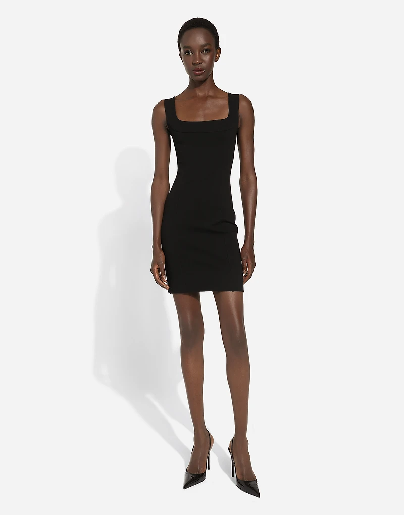 Short jersey sheath dress