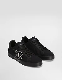 Portofino light strobel sneakers canvas and calfskin