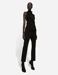 Chiffon top with flower on neck