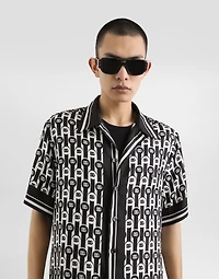 Hawaii printed silk twill shirt