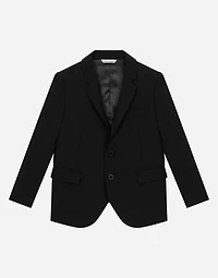 Single-breasted woolen jacket