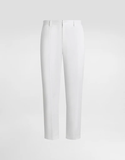Cotton gabardine trousers