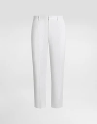 Cotton gabardine trousers