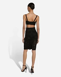 Satin and lace bralette top