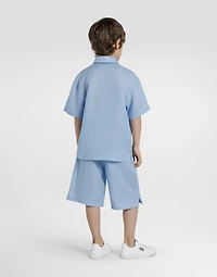 Linen canvas bermuda shorts