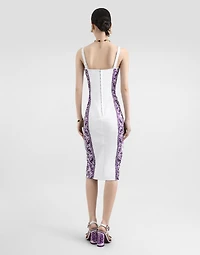 Majolica-print dress