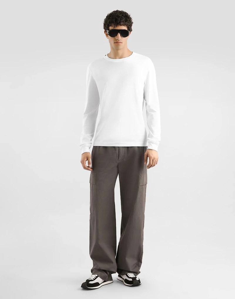 Long sleeve cotton t-shirt