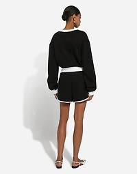 Jersey shorts with DG logo embroidery
