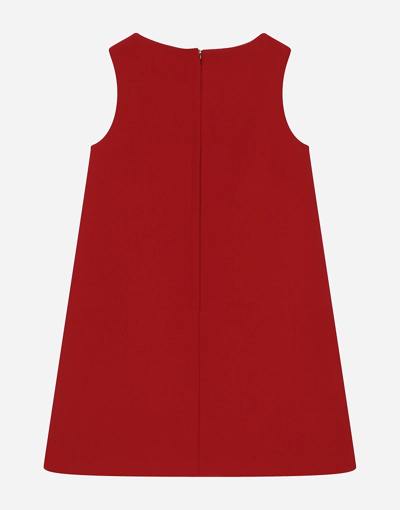 Sleeveless dress with patch