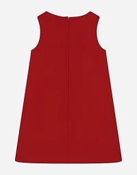 Sleeveless dress with patch