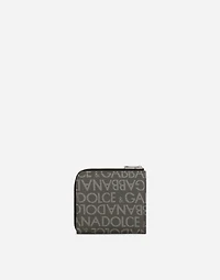 Coated jacquard card holder