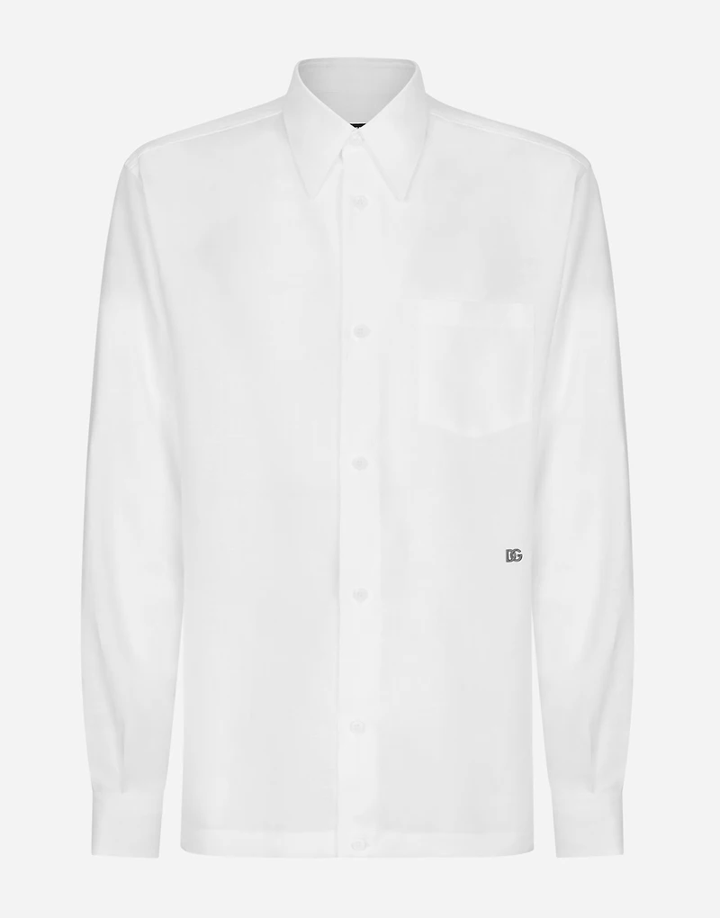 Linen Hawaiian shirt with DG hardware