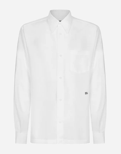 Linen Hawaiian shirt with DG hardware