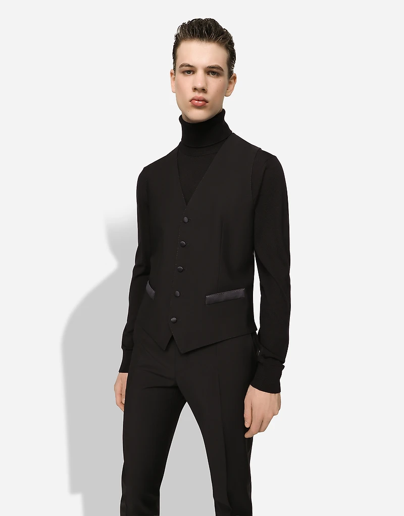 Single-breasted wool Martini-fit tuxedo suit