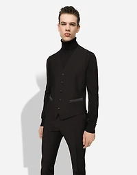 Single-breasted wool Martini-fit tuxedo suit