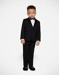 Single-breasted tuxedo suit in stretch wool