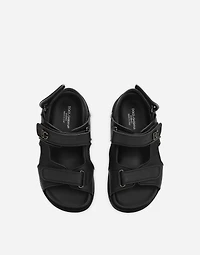 Calfskin sandals with metal DG logo