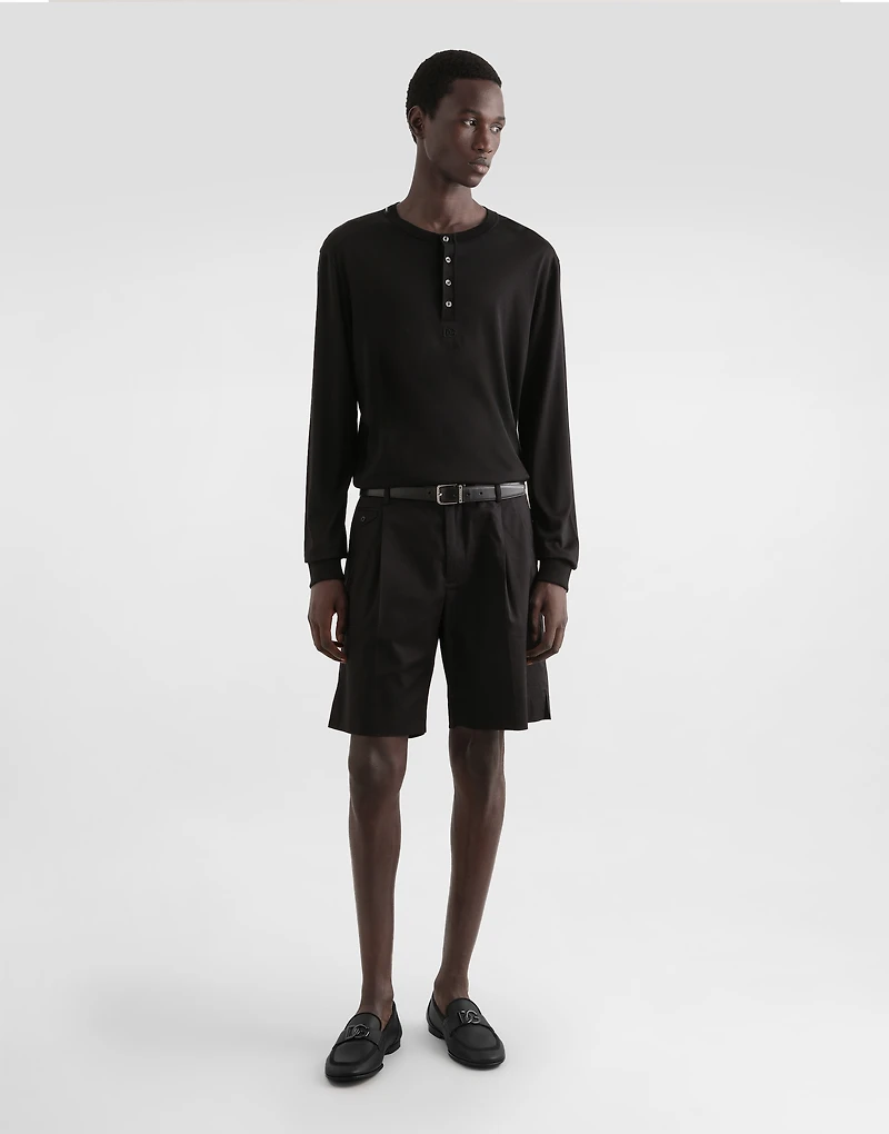 Serafino long sleeve silk t-shirt