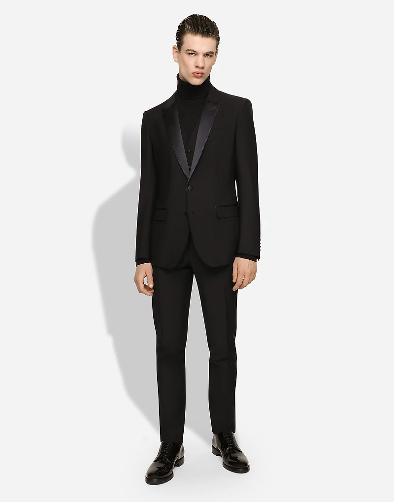 Single-breasted wool Martini-fit tuxedo suit