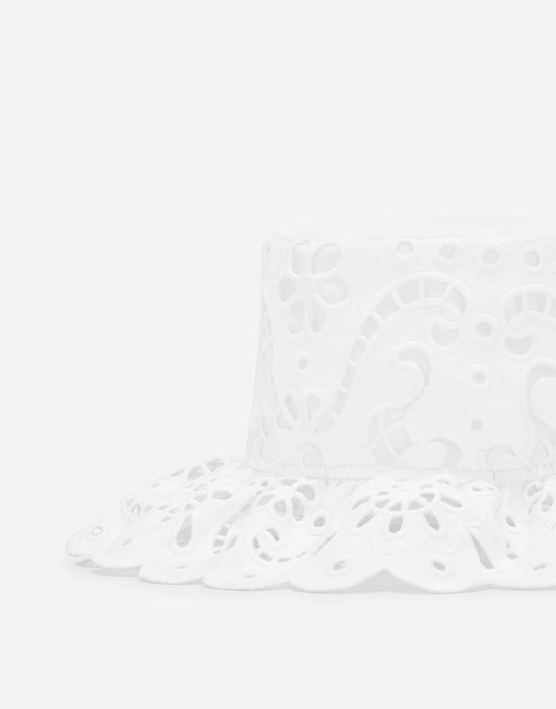 Cotton broderie anglaise hat