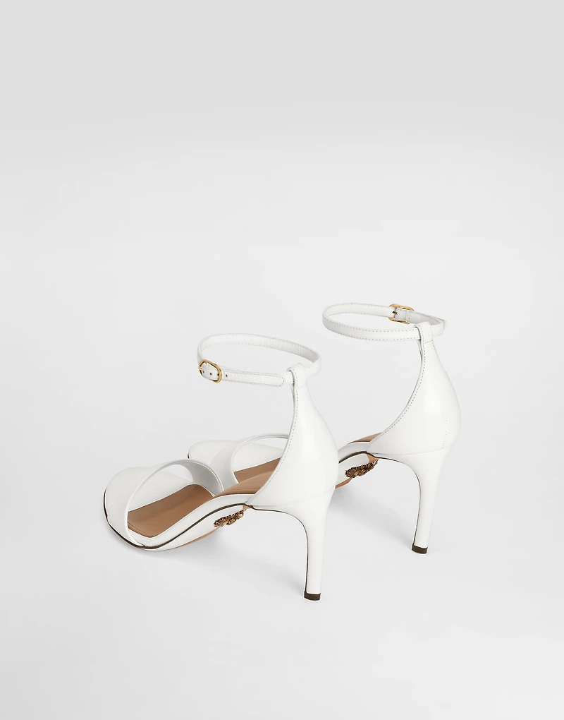 Polished goatskin sandals