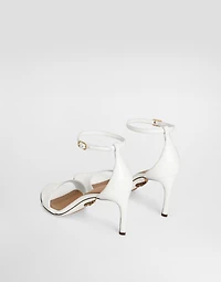 Polished goatskin sandals