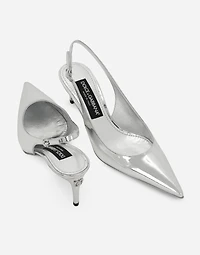 Calfskin slingbacks
