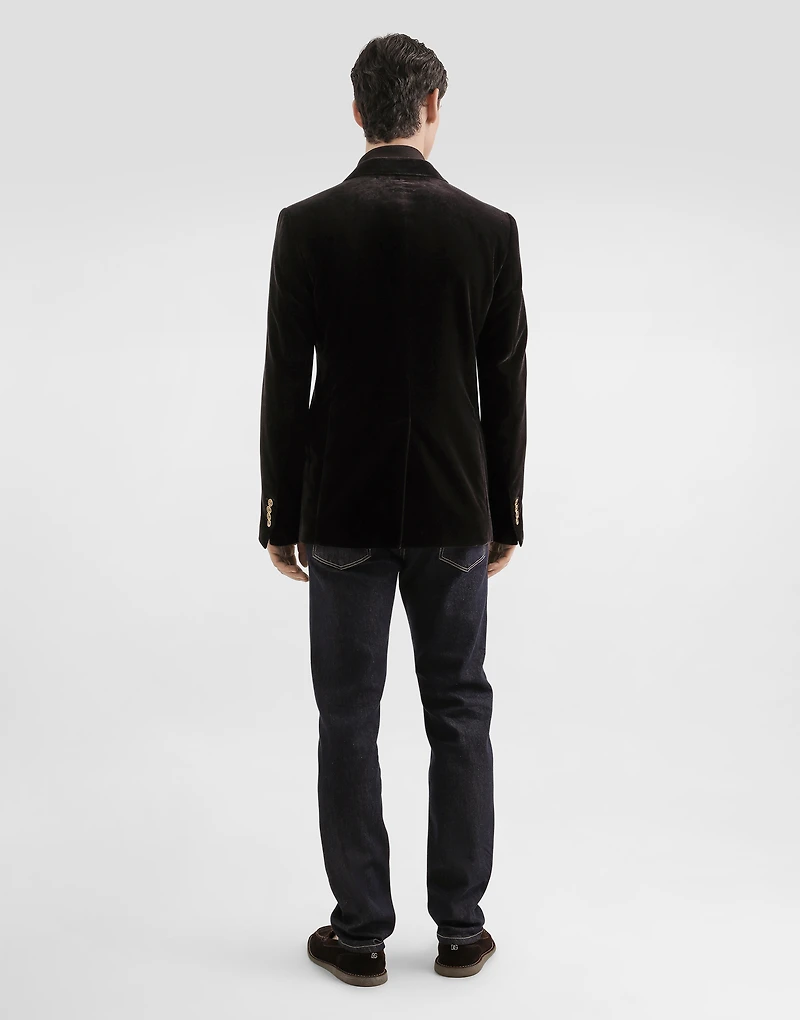 Single-breasted sicilia light cotton jacket