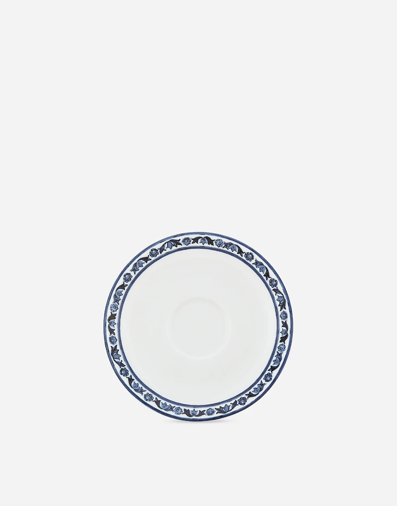 Set 2 Porcelain Espresso Cups with Saucers