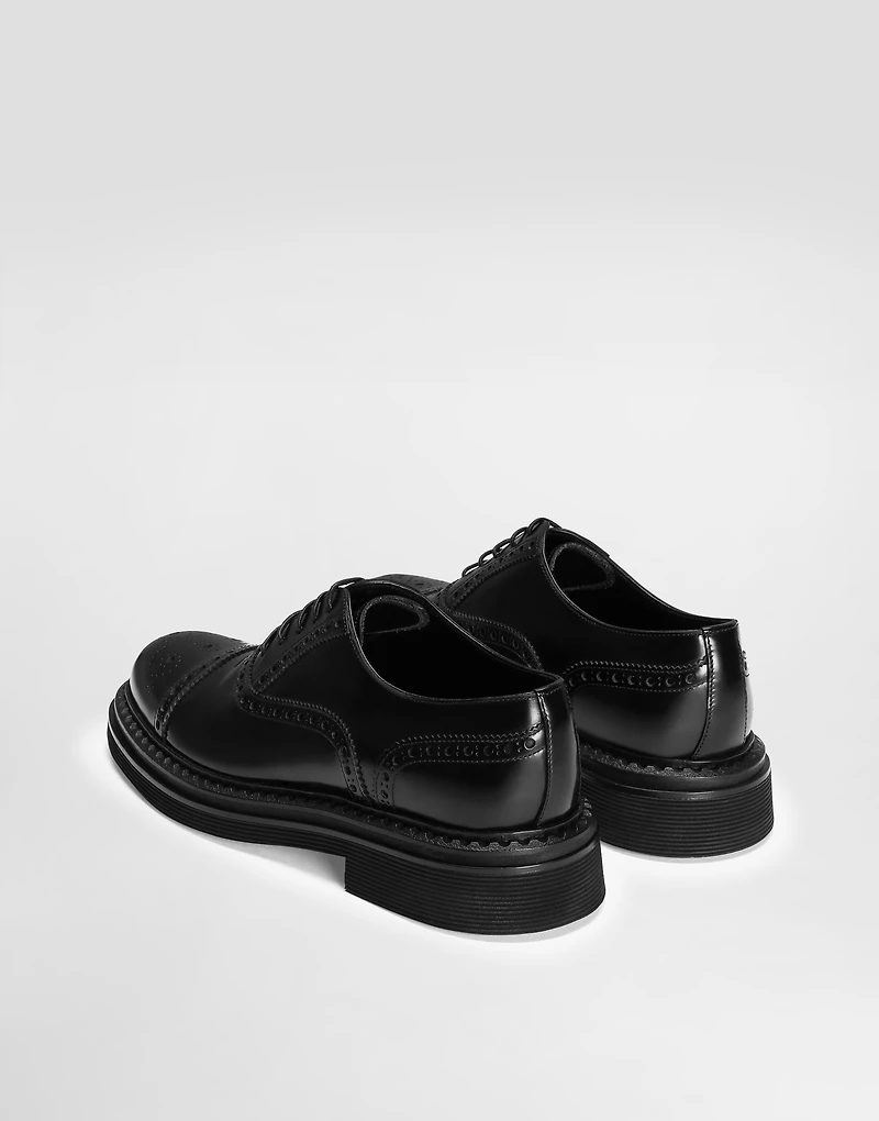 Brushed calfskin Oxfords
