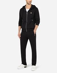 Cotton jersey hoodie