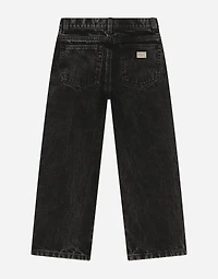 5-pocket jeans with silk twill interior