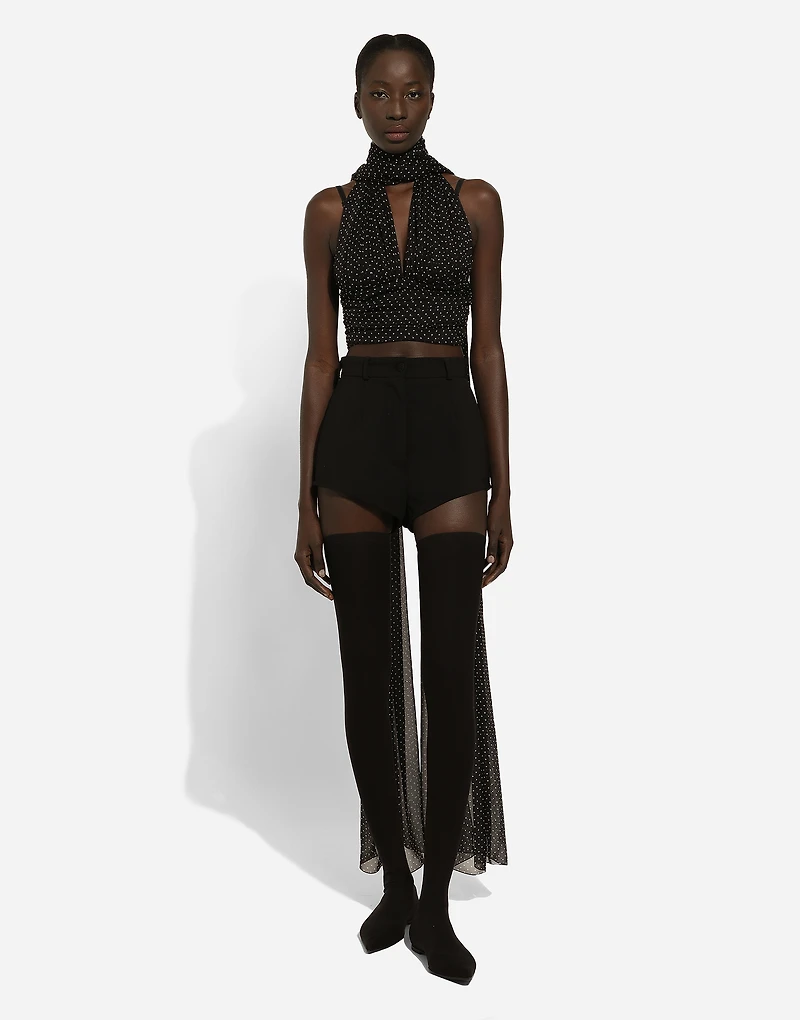 High-waisted wool panties