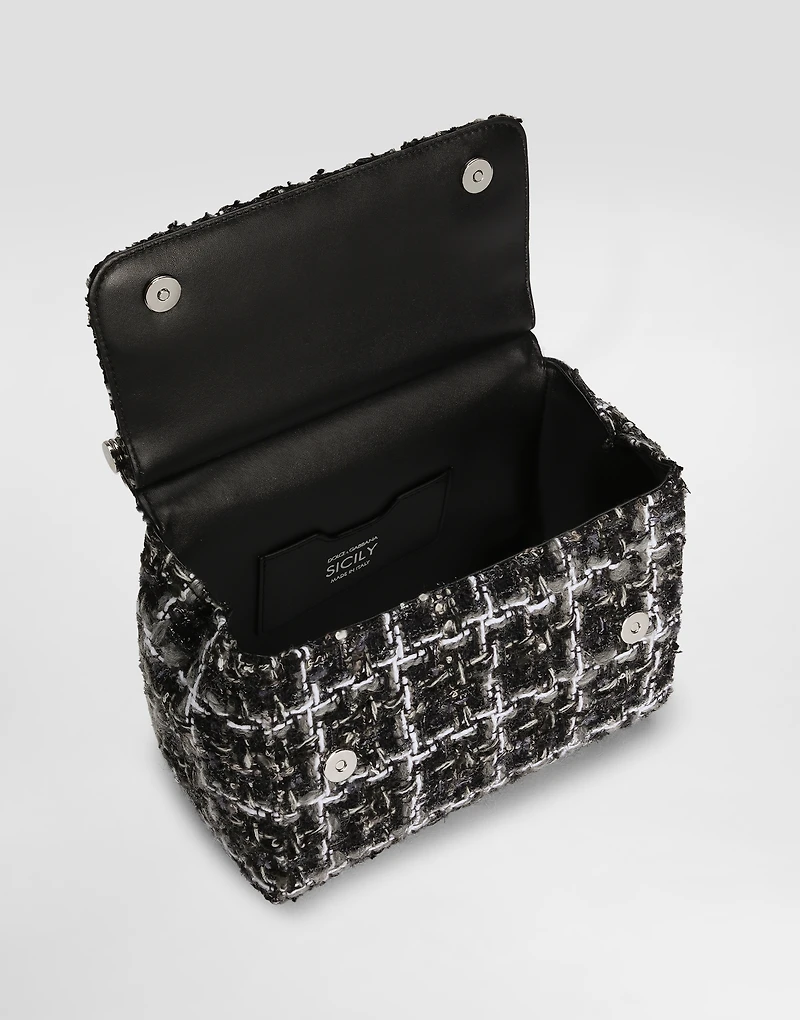 Medium Sicily boucle handbag
