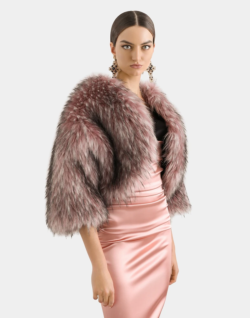 Short faux fur jacket