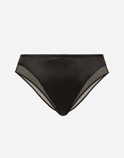 Satin and tulle panties