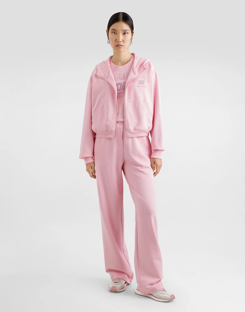 Jersey jogging pants with DG logo embroidery
