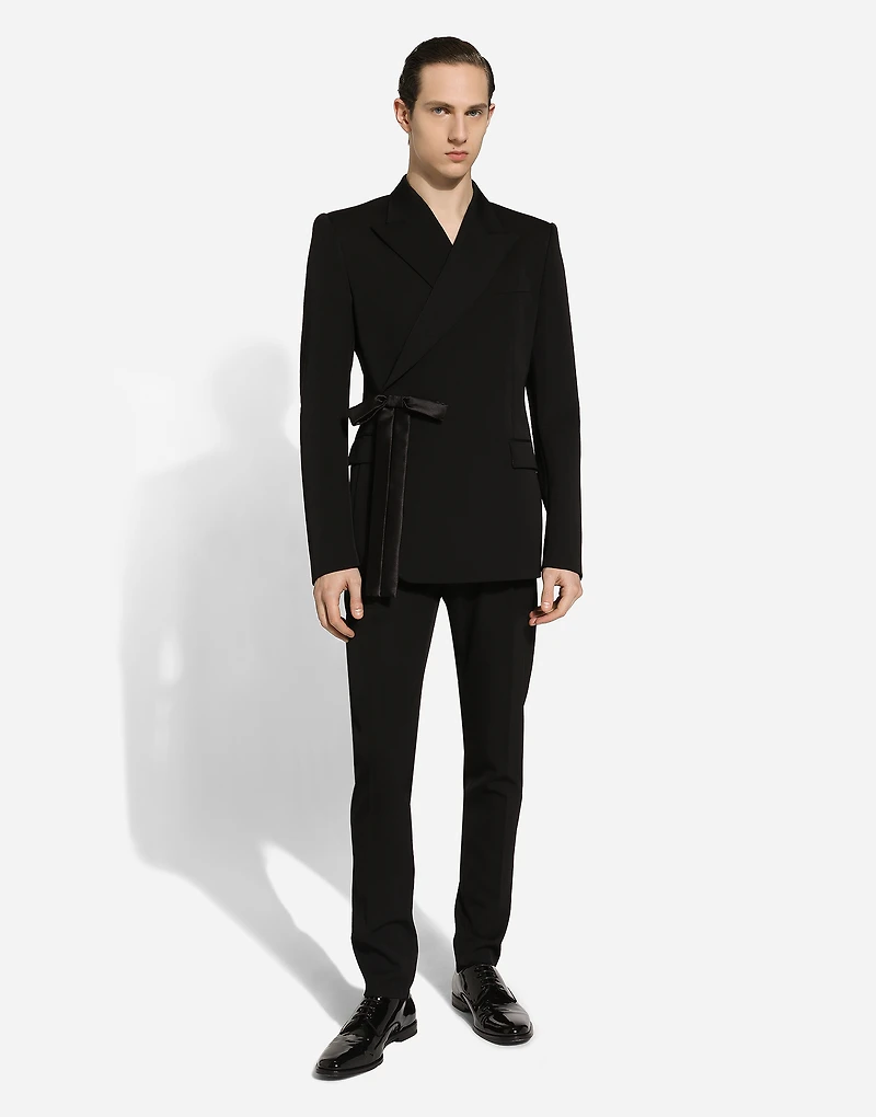 Double-breasted wool jacket