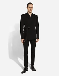 Double-breasted wool jacket