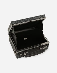 Coated jacquard box bag