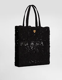 Medium cordonetto lace Beatrice shopper