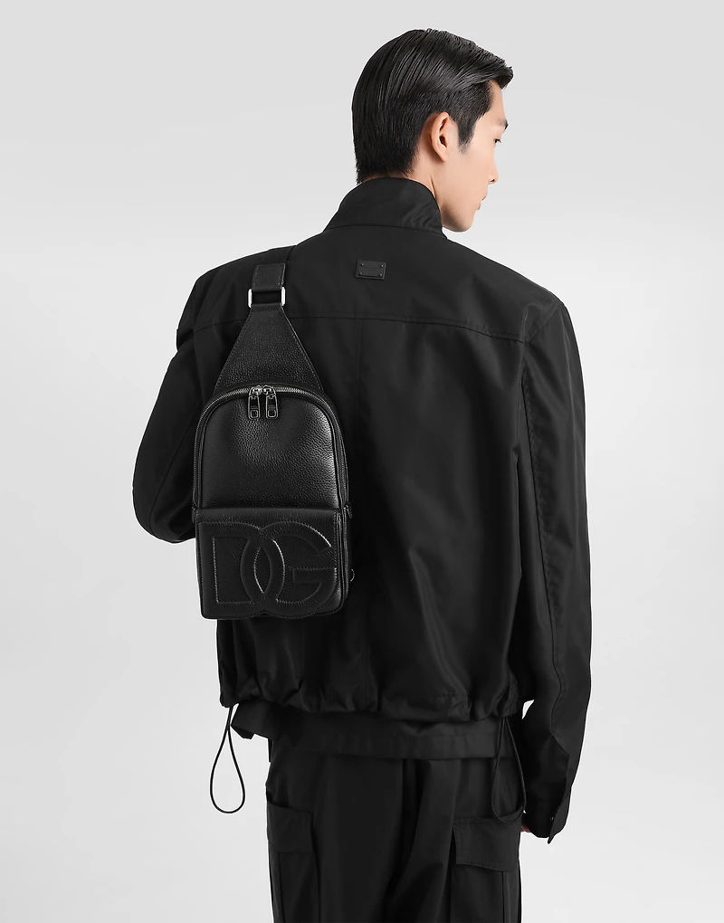 Deerskin backpack with strap