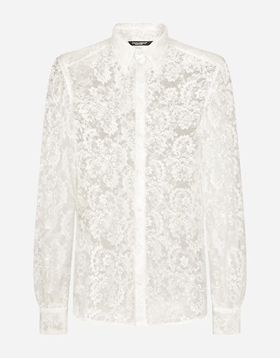 Lace Martini-fit shirt