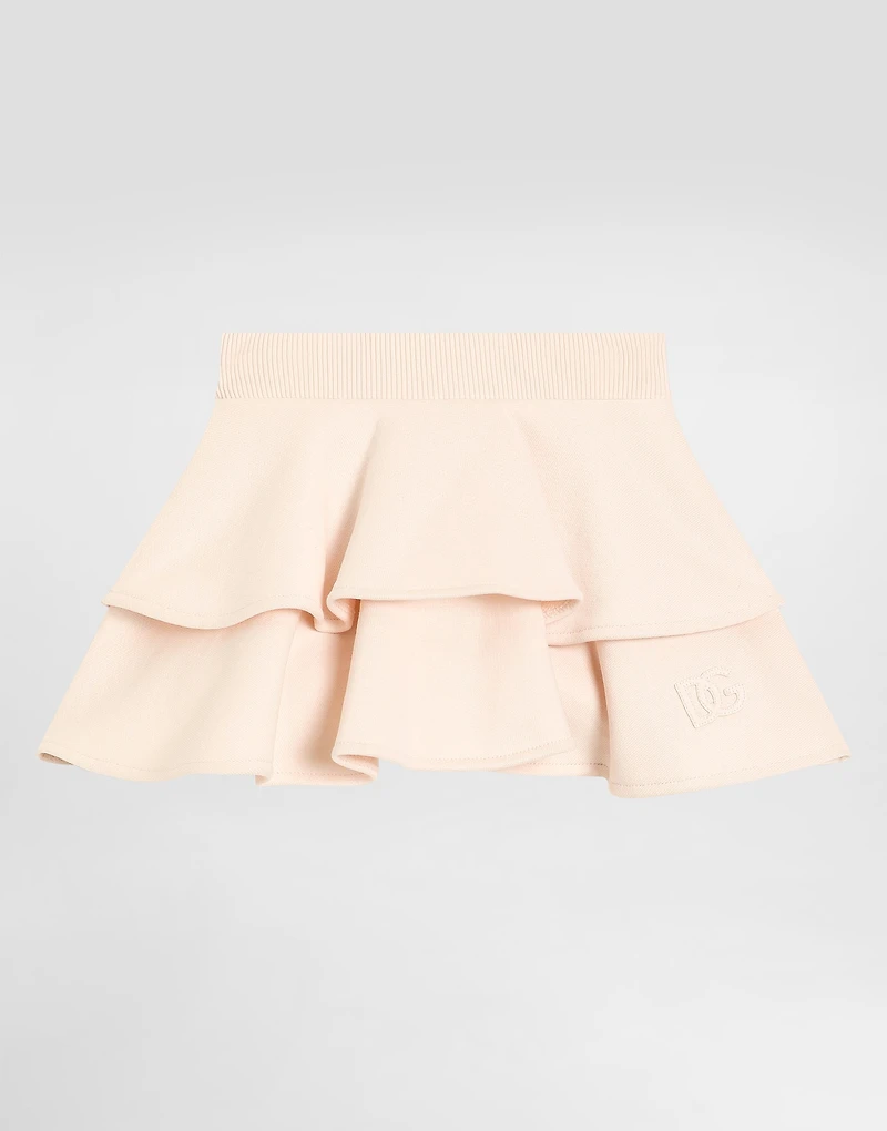 Skirt with fleece culotte and lasered DG logo